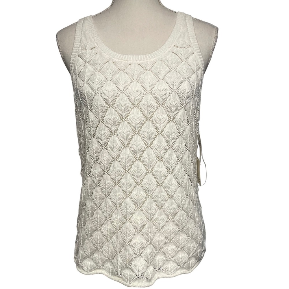 CeCe Sleeveless Knit Sweater Tank Top Women's Medium